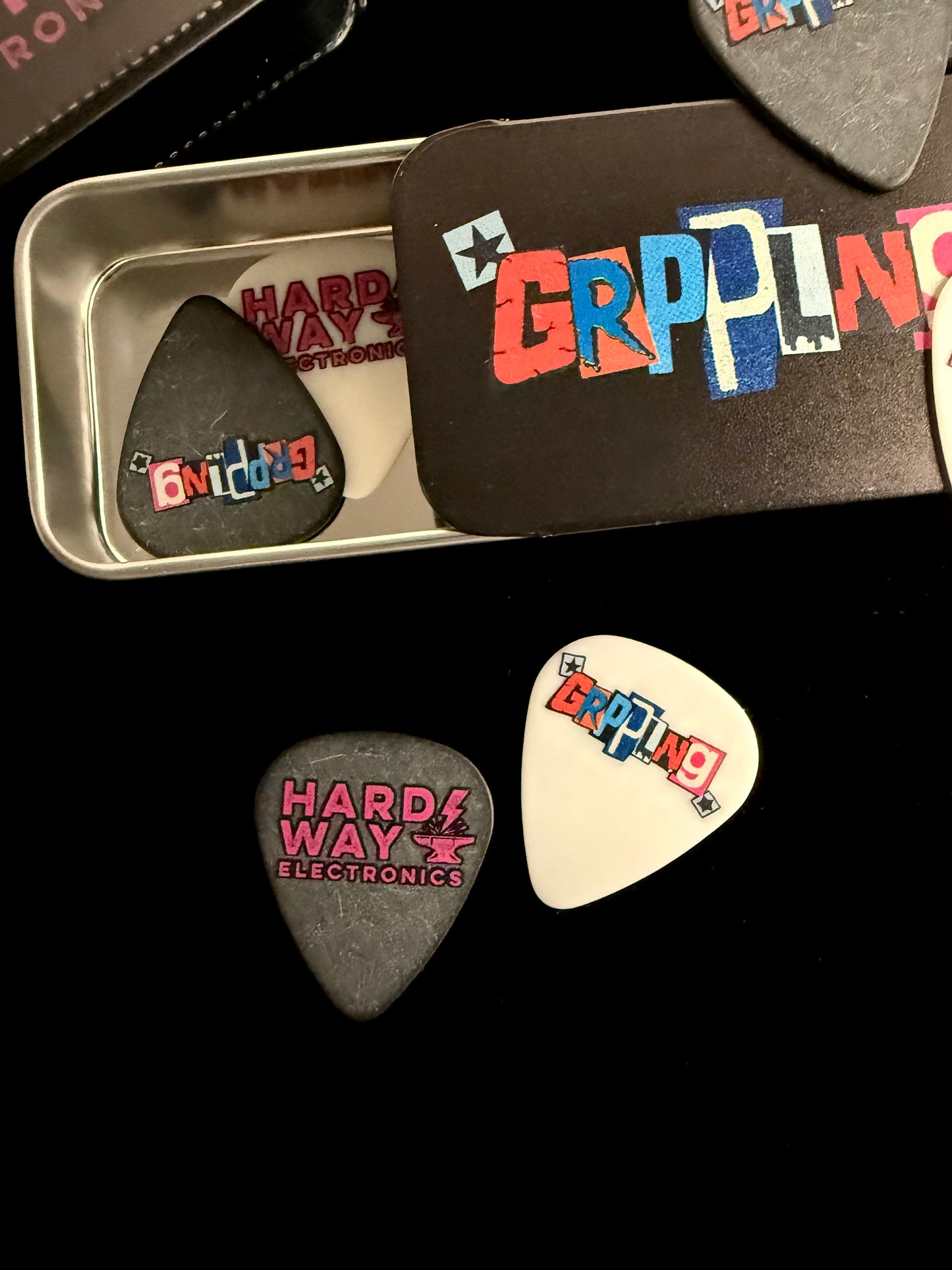 hWe x GRPPLNG Collectible Pick Tin and Picks
