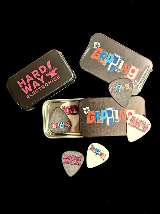 hWe x GRPPLNG Collectible Pick Tin and Picks